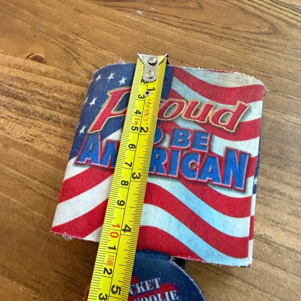 Proud to Be American Red, White & Blue Can Koozie